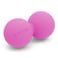 5BILLION FITNESS 5BILLION Peanut Massage Ball Double Lacrosse Massage Ball Mobility Ball for Physical Therapy Deep Tissue Massage Tool for Myofascial Release Muscle Relaxer Pink