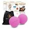 5BILLION FITNESS 5BILLION Peanut Massage Ball Double Lacrosse Massage Ball Mobility Ball for Physical Therapy Deep Tissue Massage Tool for Myofascial Release Muscle Relaxer Pink