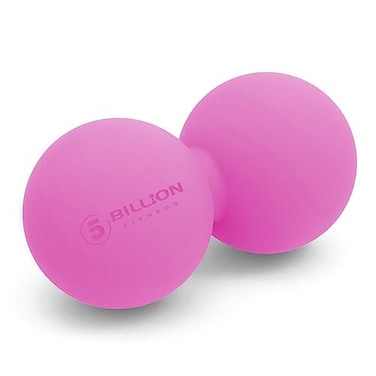 5BILLION FITNESS 5BILLION Peanut Massage Ball Double Lacrosse Massage Ball Mobility Ball for Physical Therapy Deep Tissue Massage Tool for Myofascial Release Muscle Relaxer Pink