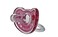 لهاية سيليكون سويتي، 100 قطعة سيليكون خالية من مادة BPA، عبوتان، لون وردي