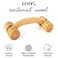 tuuli Accessories Back Massage Muscle Roller Tool Massager for Neck Shoulder Arms Legs Body Wooden 7 x 3 inches