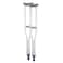 BodyMed Aluminum Crutches Tall Pair Adjustable Height 510 66 Lightweight Design Padded Underarm Cushions Hand Grips NonSlip Rubber Tips Supports Up to 300 Pounds