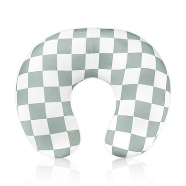 DILIMI Nursing Pillow Cover Stretchy Removable Case for Breastfeeding Pillows Ultra Soft Comfortable Slipcover for Baby Girl and Boy Checkerboard Grid