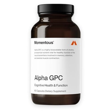 Momentous Alpha GPC Supplement Cognitive Health Function Support NSF Certified for Sport GMO GlutenFree 60 Servings