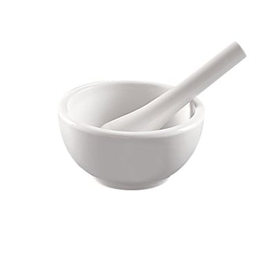Apothecary Products Mortar and Pestle Bowl Mixer and Grinder for Medicine Porcelain 4 Oz