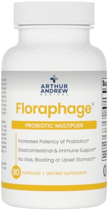 Arthur Andrew Medical Floraphage Prebiotic Formula and Probiotic Multiplier 90 Capsules