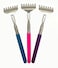 Qaoquda 3Pack Back Scratchers Portable Extendable Telescopic Metal Backscratchers Hand Massager Manual Back Scratcher with Rubber Handles Back MassagersRandom Color
