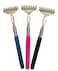 Qaoquda 3Pack Back Scratchers Portable Extendable Telescopic Metal Backscratchers Hand Massager Manual Back Scratcher with Rubber Handles Back MassagersRandom Color