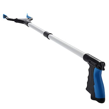ZAYAD Grabber Reacher Tool 32 Grabbers for Elderly Lightweight Extra Long Handy Trash Claw Grabber Mobility Aid Reaching Assist Tool for Trash Pick Up Nabber Litter Picker Arm Extension Blue