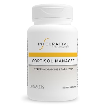 Integrative Therapeutics Cortisol Manager Balance Cortisol Support Relaxation for Restful Sleep Includes Ashwagandha LTheanine for Confidence with Less Stress 30 Tablets