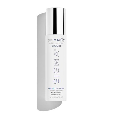 Sigma Beauty Sigmagic Brushampoo Liquid Professional Grade Cleaner Solution for Makeup Brushes Sponges to Remove Makeup Residue 51 FL Oz