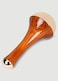 HEALTHANDWEALTH Ayurvedic Kansa Wand Face Foot and Body Massager 2 in 1 Massager with Comfortable Grip Deep Relaxation Massage Tool Teak Wood Handle Natural