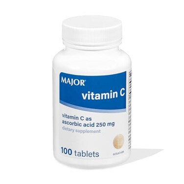 MAJOR Vitamin C 250 Mg Dietary Supplement 100 Tablets 1 Pack