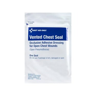 First Aid Only 91194 Chest Seal Vented Single