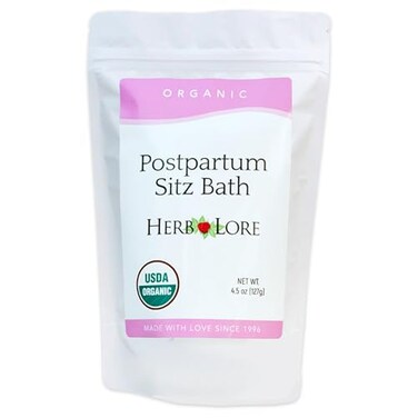 Herb Lore Organic Postpartum Sitz Bath Soak Herbal After Birth Care for Perineal Healing