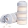 Termichy Stackable Formula Dispenser Portable Milk Powder Container 2 Pack Grey