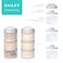 Termichy Stackable Formula Dispenser Portable Milk Powder Container 2 Pack Grey