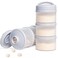 Termichy Stackable Formula Dispenser Portable Milk Powder Container 2 Pack Grey