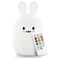 Lumipets Bunny Silicone Night Light for Kids Squishy Lamp with Remote