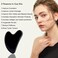 Ditind Gua Sha Facial Tools Black Obsidian Gua Sha Massage Tool Natural Jade Guasha Tool for Face and Body Skin Massage Gua Sha Set for SPA Acupuncture Therapy Trigger Point Treatment