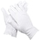 ForPro Professional Collection Premium Cotton Gloves 7 Pairs White for Moisturizing Hands Overnight Inspection Cloth Quality Eczema Dry Sensitive Skin Spa Therapy Elastic Wristband