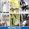 أداة FitPlus 2024 المطورة PowerGrip T9 للإمساك بالكابلات الفولاذية القابلة للطي ذات الفك العريض و96 نقطة إمساك لضمان قبضة محكمة، مزودة بمغناطيس.