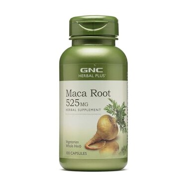 GNC Herbal Plus Maca Root 525mg Supports Vitality 100 Capsules