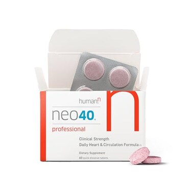 HumanN Neo40 Professional Daily Heart Circulation Support Methylfolate Beet Root Powder Hawthorn Berry Lcitrulline 60 Dissolvable Tablets
