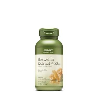 GNC Herbal Plus Boswellia Extract 450mg Supplement Vegetarian Supports Joint Health 100 Servings