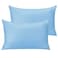NTBAY Microfiber Toddler Pillowcases with Envelope Closure 2 Pack 100 Brushed Microfiber Super Soft Travel Kids Nursery Pillow Cases 14x20 Fits Pillows Sized 12x16 13x18 14x19 Sky Blue