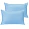 NTBAY Microfiber Toddler Pillowcases with Envelope Closure 2 Pack 100 Brushed Microfiber Super Soft Travel Kids Nursery Pillow Cases 14x20 Fits Pillows Sized 12x16 13x18 14x19 Sky Blue