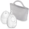 haakaa Wearable Silicone Breast Pump with Steriliser Bag 2in1 HandsFree Passive Breast Milk Catcher for Nursing Mom Breastfeeding Essentials 2Pack 75ml Pumps 1 Steriliser Bag