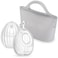 haakaa Wearable Silicone Breast Pump with Steriliser Bag 2in1 HandsFree Passive Breast Milk Catcher for Nursing Mom Breastfeeding Essentials 2Pack 75ml Pumps 1 Steriliser Bag