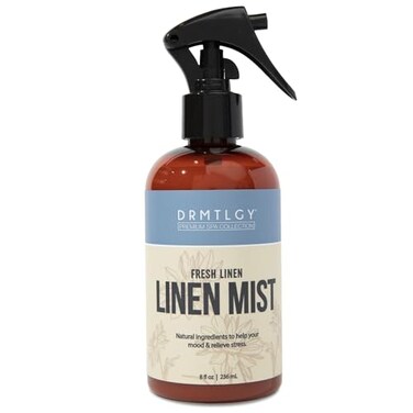 معطر جو طبيعي من DRMTLGY برائحة الكتان المنعشة، معطر للغرف، زيوت عطرية نقية، معطر للوسائد، معطر للأقمشة، بخاخ عطري للاسترخاء والنوم، 8 أونصات