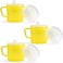 Providence Spillproof Compact 8oz Adult Sippy Cup with 2 Handles Sip Cups for Adults for Limited Mobility Handicapped Accessories Handicap Cups for Elderly Care Made in the USA PSC Brand Yellow 3