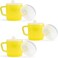 Providence Spillproof Compact 8oz Adult Sippy Cup with 2 Handles Sip Cups for Adults for Limited Mobility Handicapped Accessories Handicap Cups for Elderly Care Made in the USA PSC Brand Yellow 3