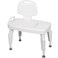 DMI ToolFree Universal Transfer Bench for Bathtubs Showers 350lb Weight Capacity Adjustable Legs Secure Handles FSA HSA Eligible