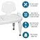 DMI ToolFree Universal Transfer Bench for Bathtubs Showers 350lb Weight Capacity Adjustable Legs Secure Handles FSA HSA Eligible