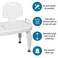 DMI ToolFree Universal Transfer Bench for Bathtubs Showers 350lb Weight Capacity Adjustable Legs Secure Handles FSA HSA Eligible