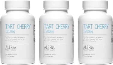Alerna Kidney Tart Cherry Extract 1200 mg Dietary Supplement Tart Cherry Extract Capsules with Antioxidant Support Joint Comfort Supplement for Everyday Mobility Support 100 Vegetarian Capsules Pack o