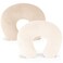 Konssy 2 Pack Nursing Pillow Covers Soft and Comfortable Nursing Cover for Breastfeeding Pillows Pillow Slipcover for Baby Girls Boys NewbornBrown Beige