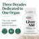 LIVERITE Liver Aid Dietary Supplement 60 Tablets Liver Support Supplement with Amino Acids Choline Phospholipids Supports Healthy Liver Function Cleansing Energy Metabolism Digestion