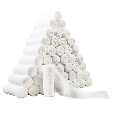 Affordtex 96 Gauze Bandage Rolls Value Pack 96 Rolls Premium First Aid Supplies for Safe AdventuringFlexible Stretchable Breathable Gauze 3 x 41 Yards Bandage Wrap for Wound Dressing