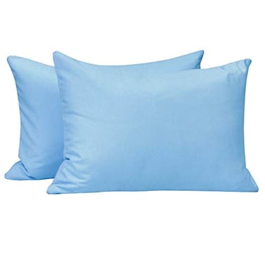 NTBAY Zippered Toddler Pillowcases Set of 2 100 Brushed Microfiber 13x18 Pillowcases Super Soft and Cozy Travel Kids Nursery Pillow Cases 13x18 Inches Sky Blue
