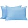 NTBAY Zippered Toddler Pillowcases Set of 2 100 Brushed Microfiber 13x18 Pillowcases Super Soft and Cozy Travel Kids Nursery Pillow Cases 13x18 Inches Sky Blue