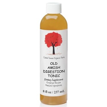Caleb Treeze Digestion Tonic Formerly Stops Acid Reflux 8 oz Old Amish Formula FastActing Natural Digestive Support for Occasional Heartburn Indigestion and Bloating Relief
