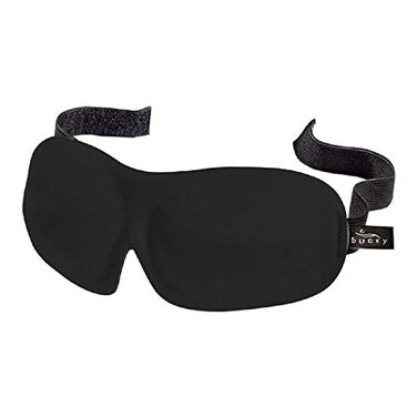 Bucky 40 Blinks No Pressure Solid Eye Mask for Sleep Travel Black One Size