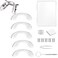 BEHLINE 5PCS Eyeglasses Nose Pads Glasses Bridge StrapSaddle BridgeSoft Silicone AntiSlip Replacement NosepadsScrewin Eyeglasses Nose Piece for Eye Glasses Sunglass Eyewear Repair LargeAdult
