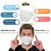 BOTN 10Pcs Large Black KF94 Protective and Safety Face Mask for Adult 4Layer Filter and 3D Design Adjustable Strap Premium Quality and Made in Korea