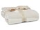 بطانية استقبال Barefoot Dreams CozyChic Cuddle بلون كريمي حجري مقاس 30x30